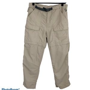 North Face Men's Convertible Cargo Pants Khaki L